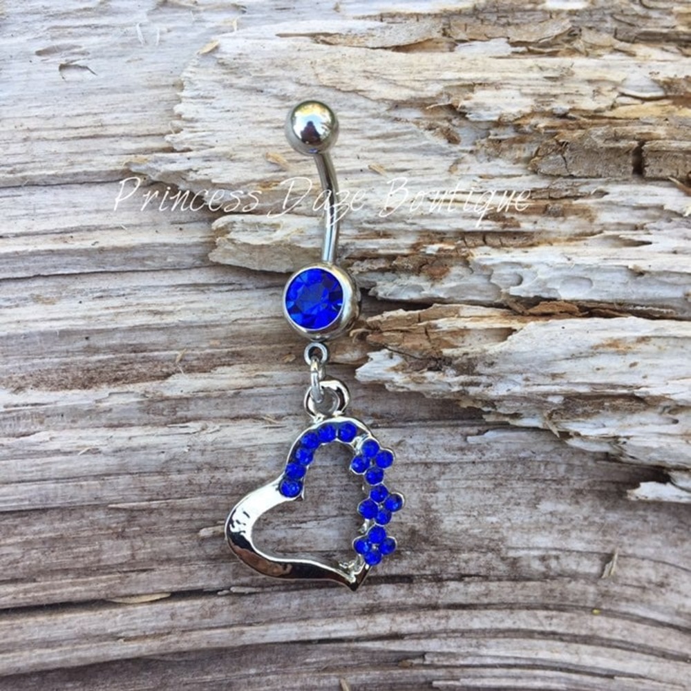 Beautiful Heart Belly Button Ring